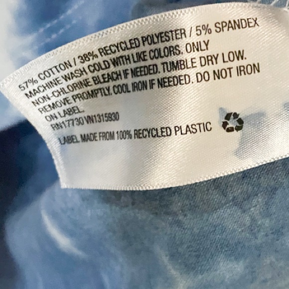 Indigo shibori tie dye crop top - Picture 6 of 7